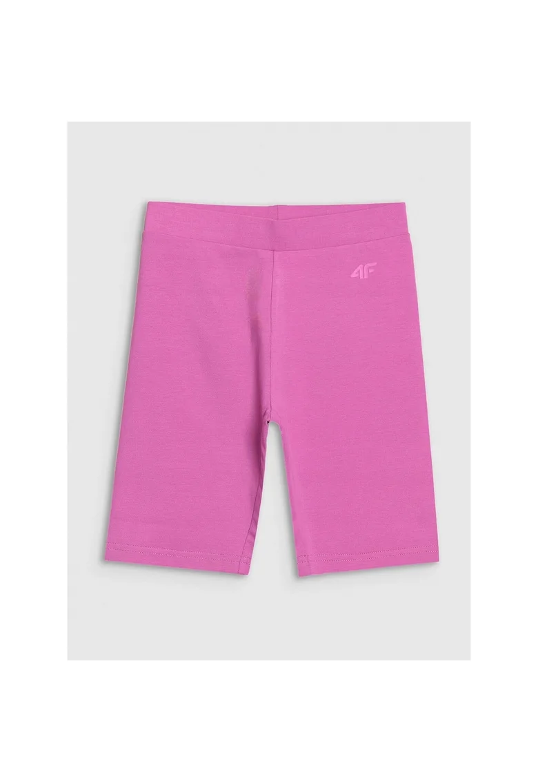 Colanti ciclism  roz, slim fit, bumbac, pentru fete