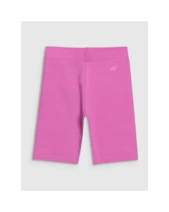 Colanti ciclism  roz, slim fit, bumbac, pentru fete