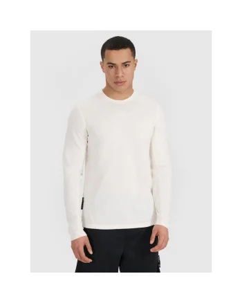 Bluza sport barbati,  uscare rapida, alb, material sintetic