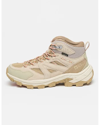Pantofi cu garnituri de piele intoarsa pentru trekking Vojo Tour Texapore, Crem