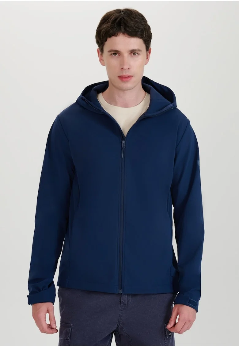Jacheta Softshell  pentru barbati, rezistenta la vant, membrana NeoDry 5000, Poliester, Bleumarin