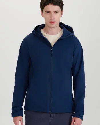 Jacheta Softshell  pentru barbati, rezistenta la vant, membrana NeoDry 5000, Poliester, Bleumarin