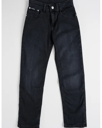 Blugi drepti regular fit, Negru