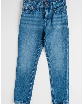 Blugi regular fit cu 5 buzunare, Albastru inchis