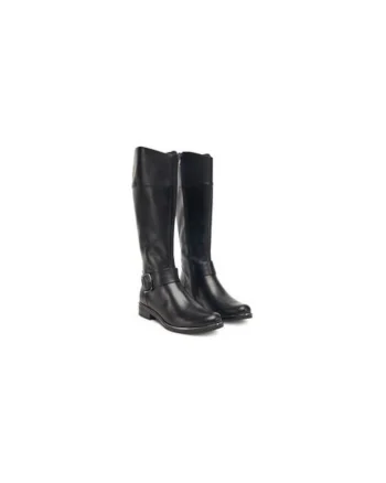 Czime de calarie dama,  piele naturala, negru
