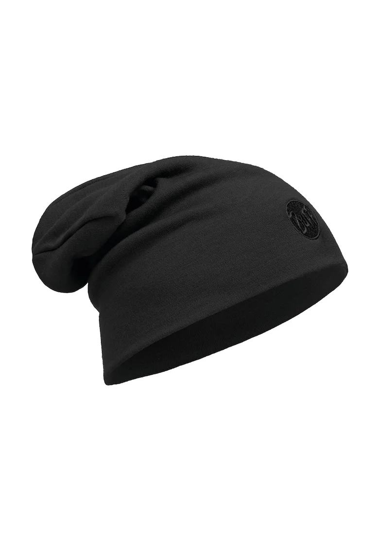Caciula  din lana heavyweight loose solid black pentru adulti