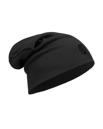 Caciula  din lana heavyweight loose solid black pentru adulti
