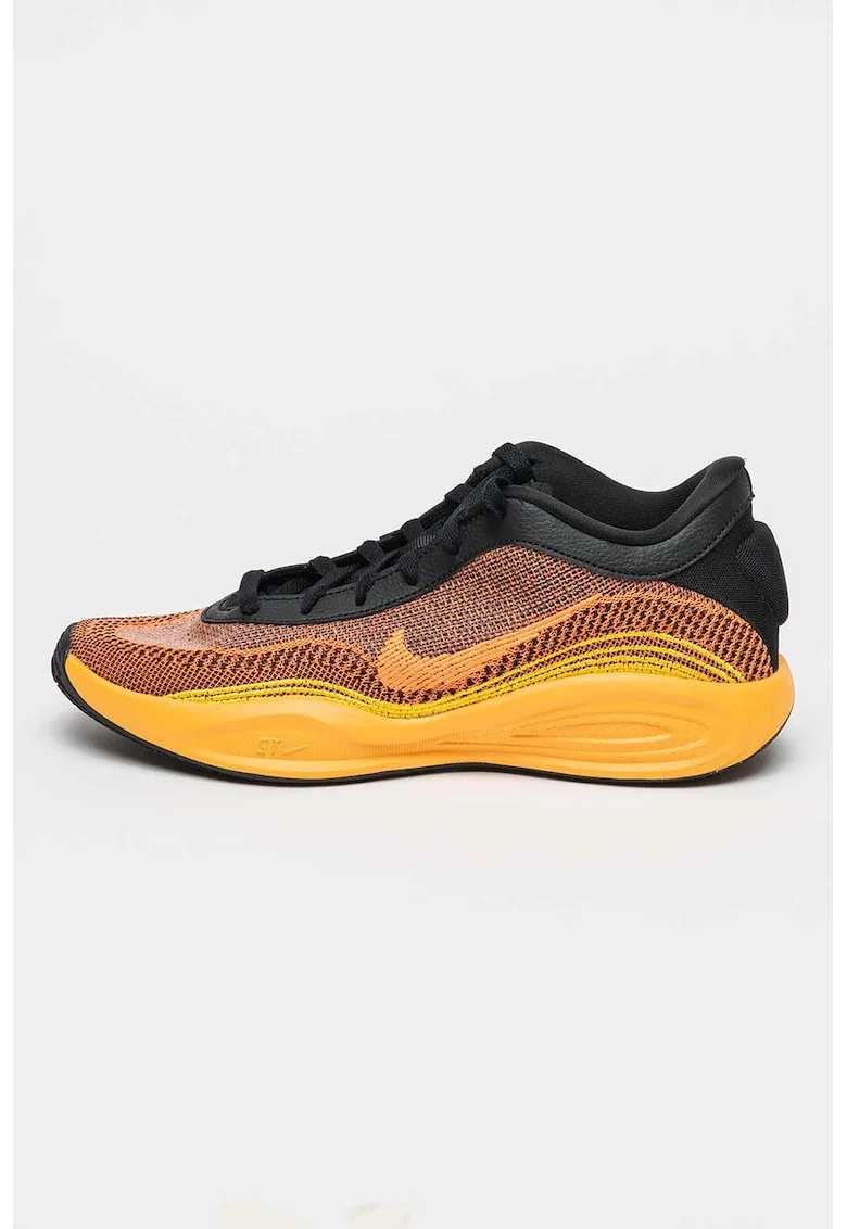 Pantofi pentru baschet G.T. Hustle Academy, Negru/Galben sofran/Portocaliu mandarina