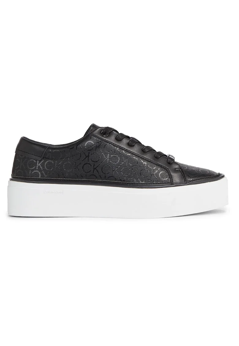 Pantofi sport  pentru Femei, flatform cupsole lace up-epi mn, HW0HW01670-0GK, Negru, Negru