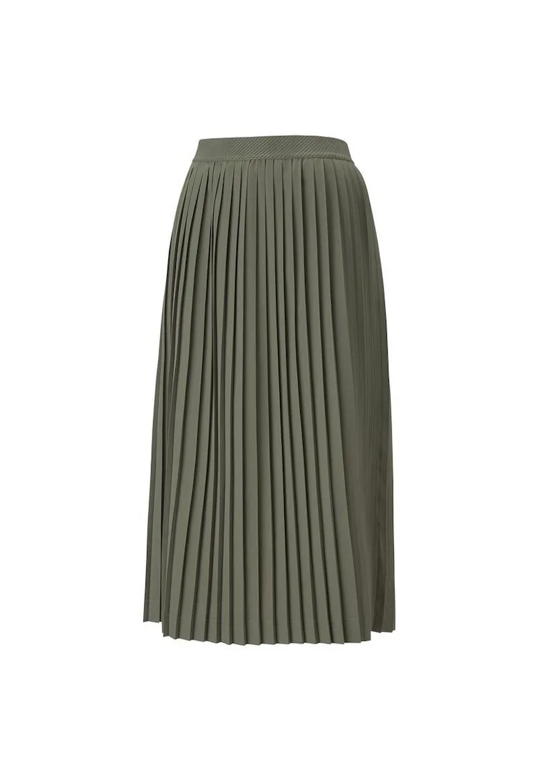 Fusta midi plisata SUNPŌ, Verde