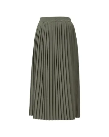 Fusta midi plisata SUNPŌ, Verde