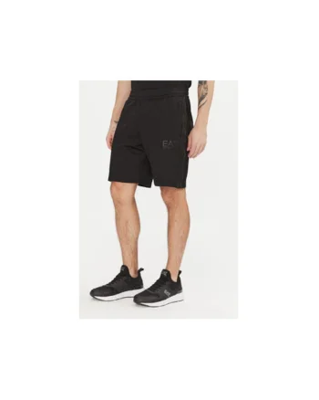 Pantaloni scurti sport barbati  Emporio Armani, 7M000309 AF13526, Poliester/Elastan, Negru, Negru