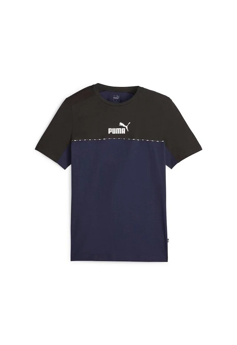 Tricou  ESS BLOCK x TAPE Tee, 673341-06, Barbati, Albastru, Albastru