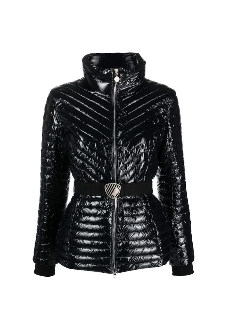 Geaca  pentru Femei, w jacket medium padded belt, 6RTB12-TNEQZ-1200, Negru, Negru