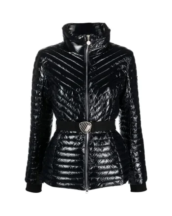 Geaca  pentru Femei, w jacket medium padded belt, 6RTB12-TNEQZ-1200, Negru, Negru