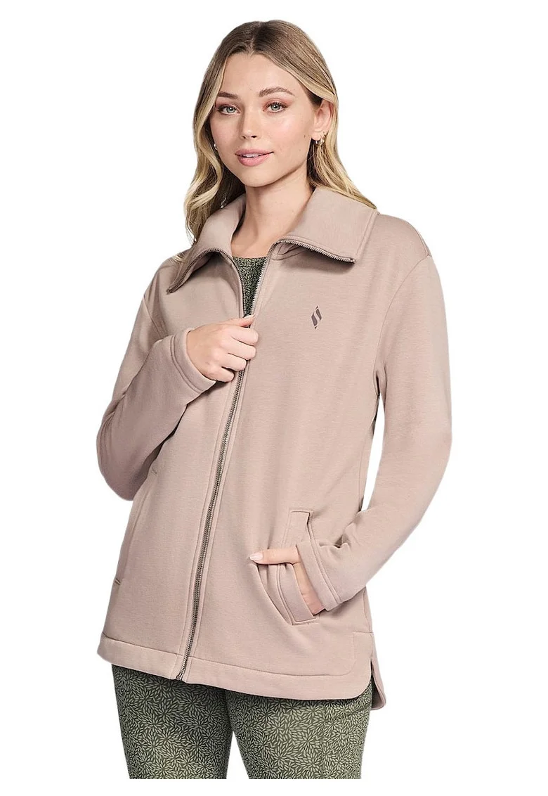 Geaca femei  GO SNUGGLE Tunic Full Zip Jacket, Roz, Roz