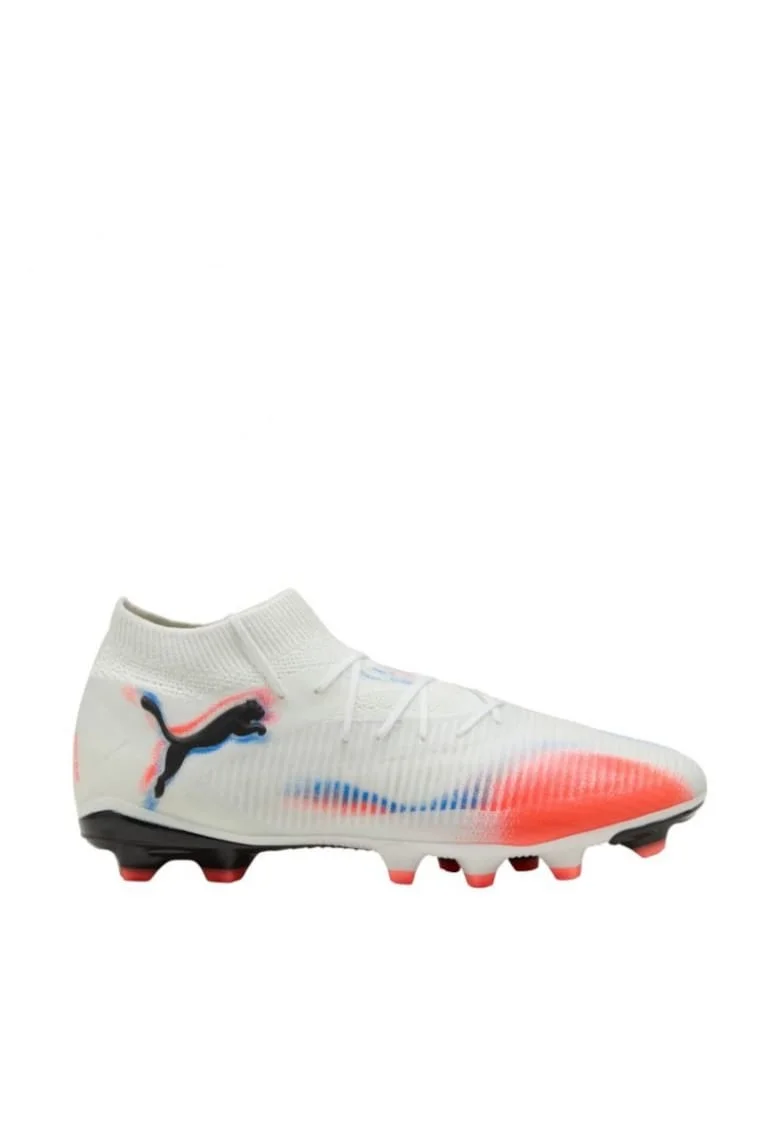Pantofi sport copii,  Future, teren ferm, alb-portocaliu sintetic textil