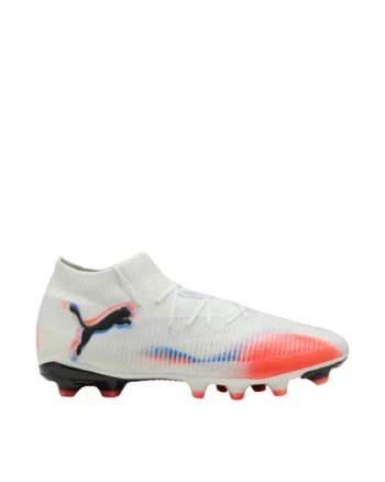 Pantofi sport copii,  Future, teren ferm, alb-portocaliu sintetic textil