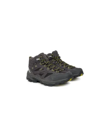Ghete trekking barbati,  piele ecologica, gri