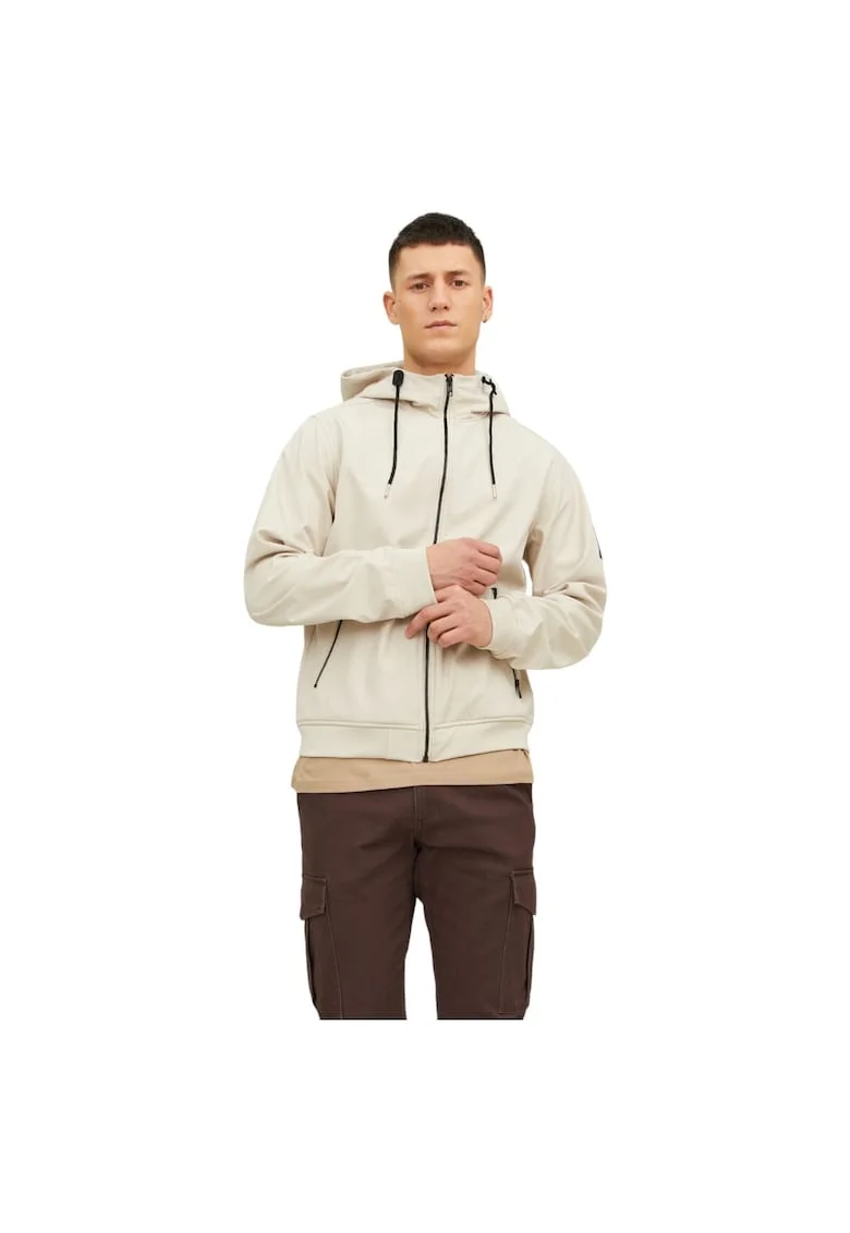 Jacheta JACK &JONES Basic Softshell Hood 50483, Bej