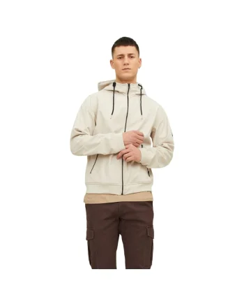 Jacheta JACK &JONES Basic Softshell Hood 50483, Bej