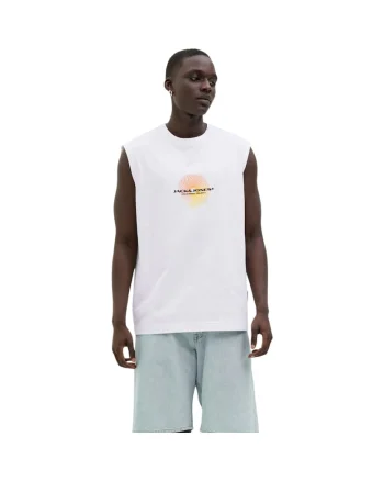 Maiou JACK &JONES Alma Sleeveless Crew 48318, Alb