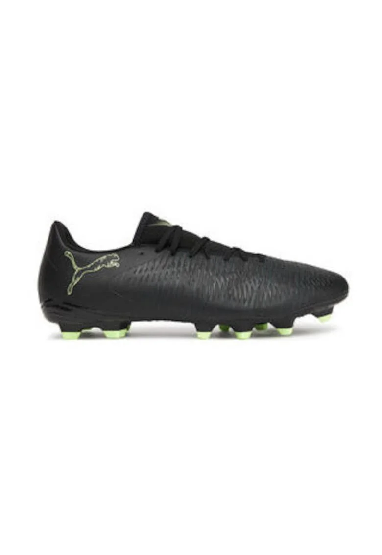 Pantofi fotbal barbati  material sintetic, negru/verde