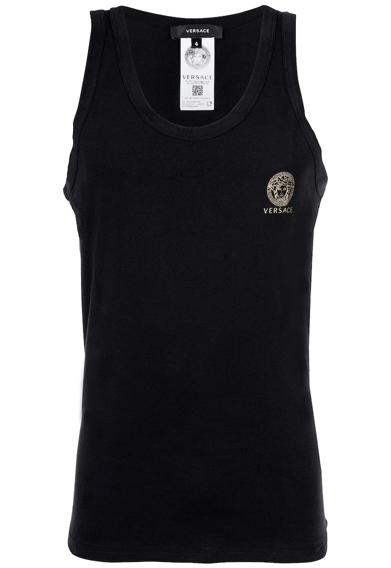 Top cu logo, Negru