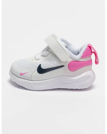 Revolution 7 Pantofi cu velcro, pentru alergare, Negru/Alb murdar/Roz