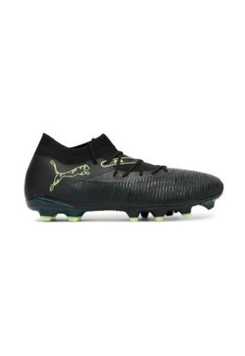Pantofi fotbal barbati  sintetic, Verde/Negru
