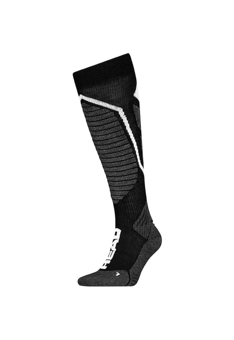Sosete schi si snowboard  Ski Performance Kneehigh 1P, Negru/Gri