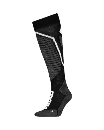 Sosete schi si snowboard  Ski Performance Kneehigh 1P, Negru/Gri