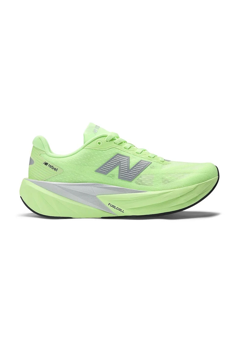 Pantofi FuelCell Rebel 5 din material textil cu detaliu logo pentru alergare, Verde electric