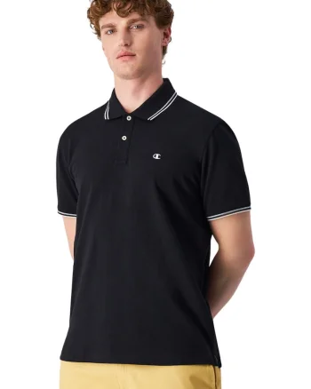 Tricou polo barbati,  bumbac, negru