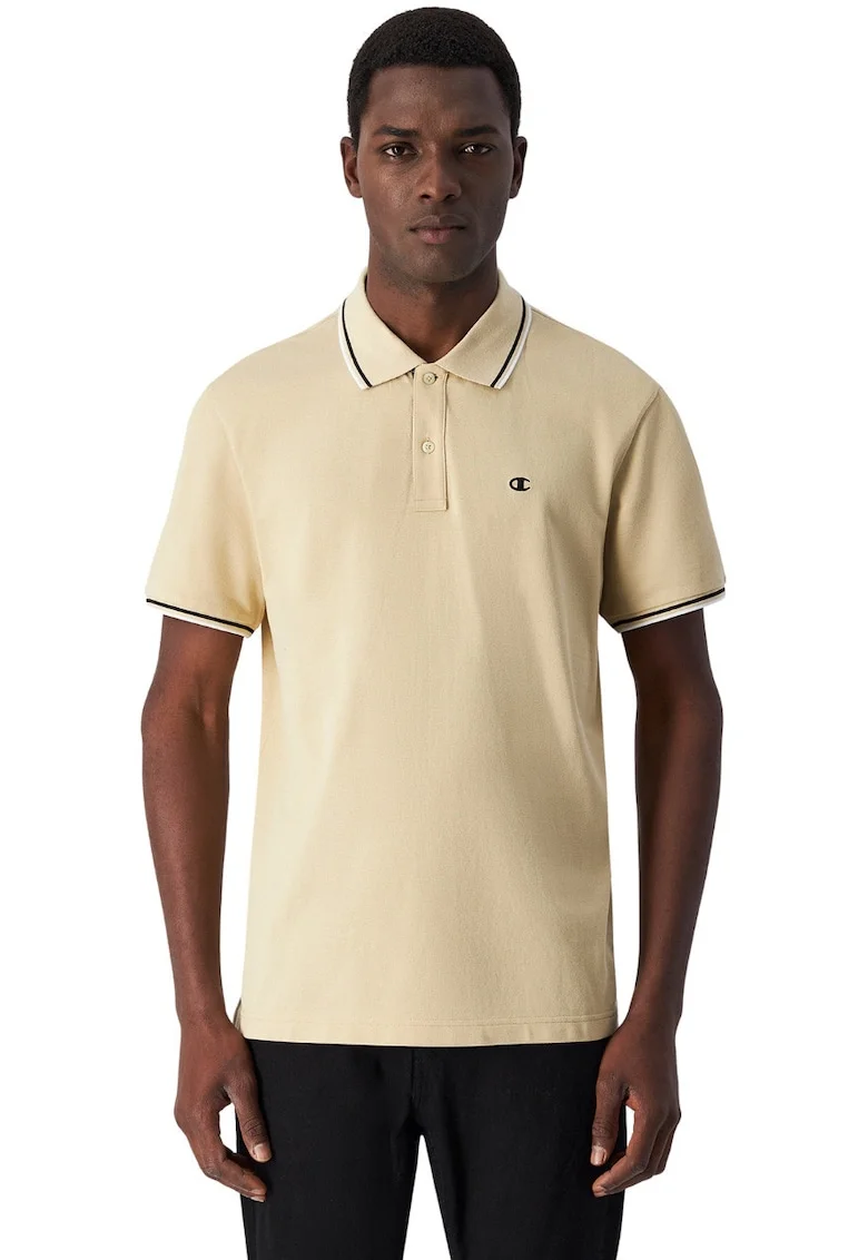 Tricou polo barbati,  bumbac, bej