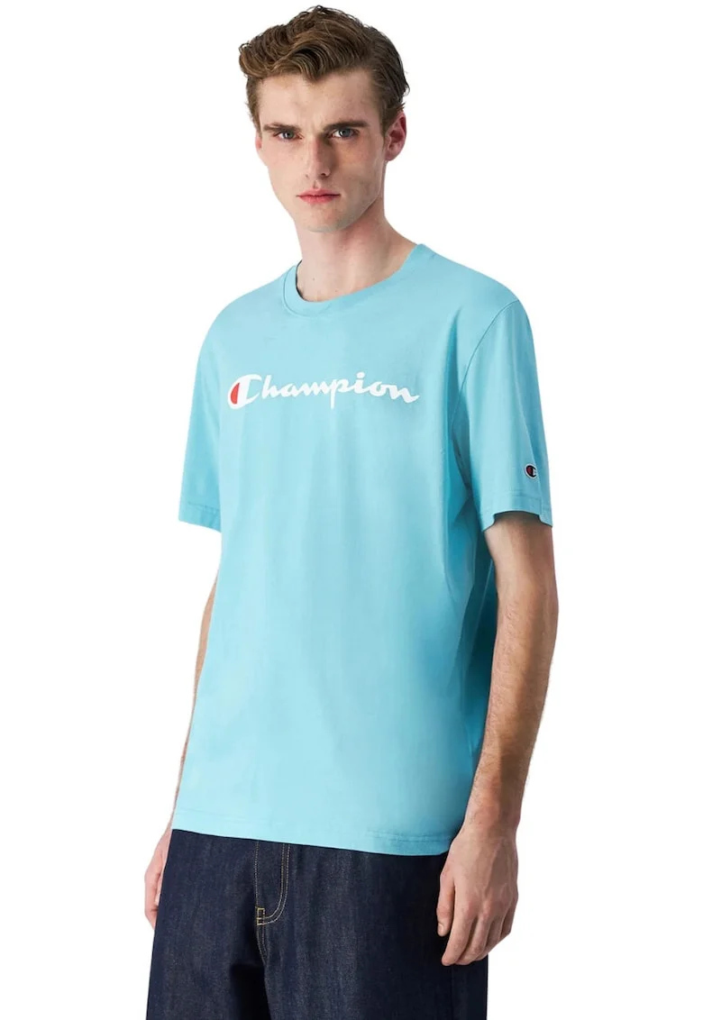 Tricou sport barbati,  bumbac, albastru