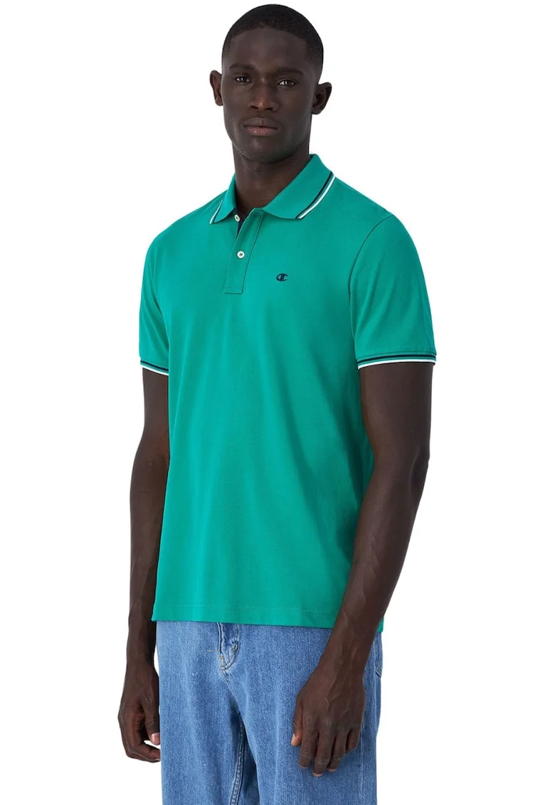 Tricou polo barbati,  bumbac, verde