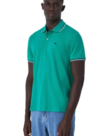 Tricou polo barbati,  bumbac, verde
