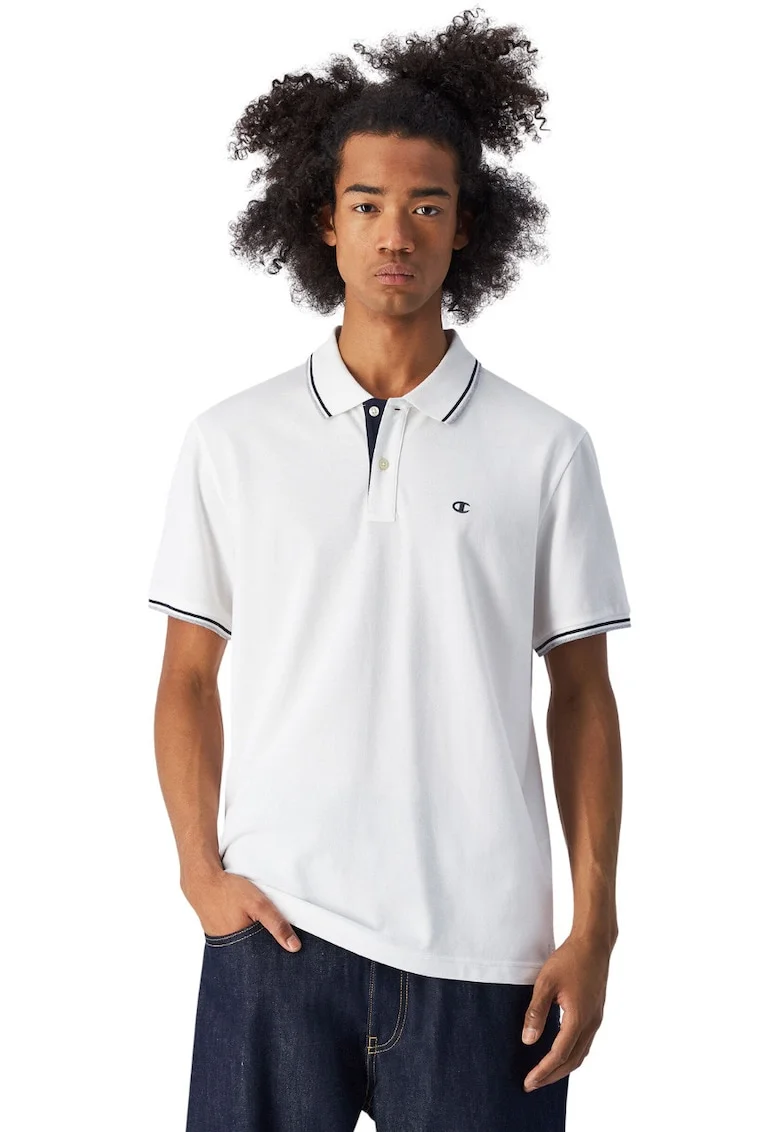 Tricou polo barbati,  bumbac, alb