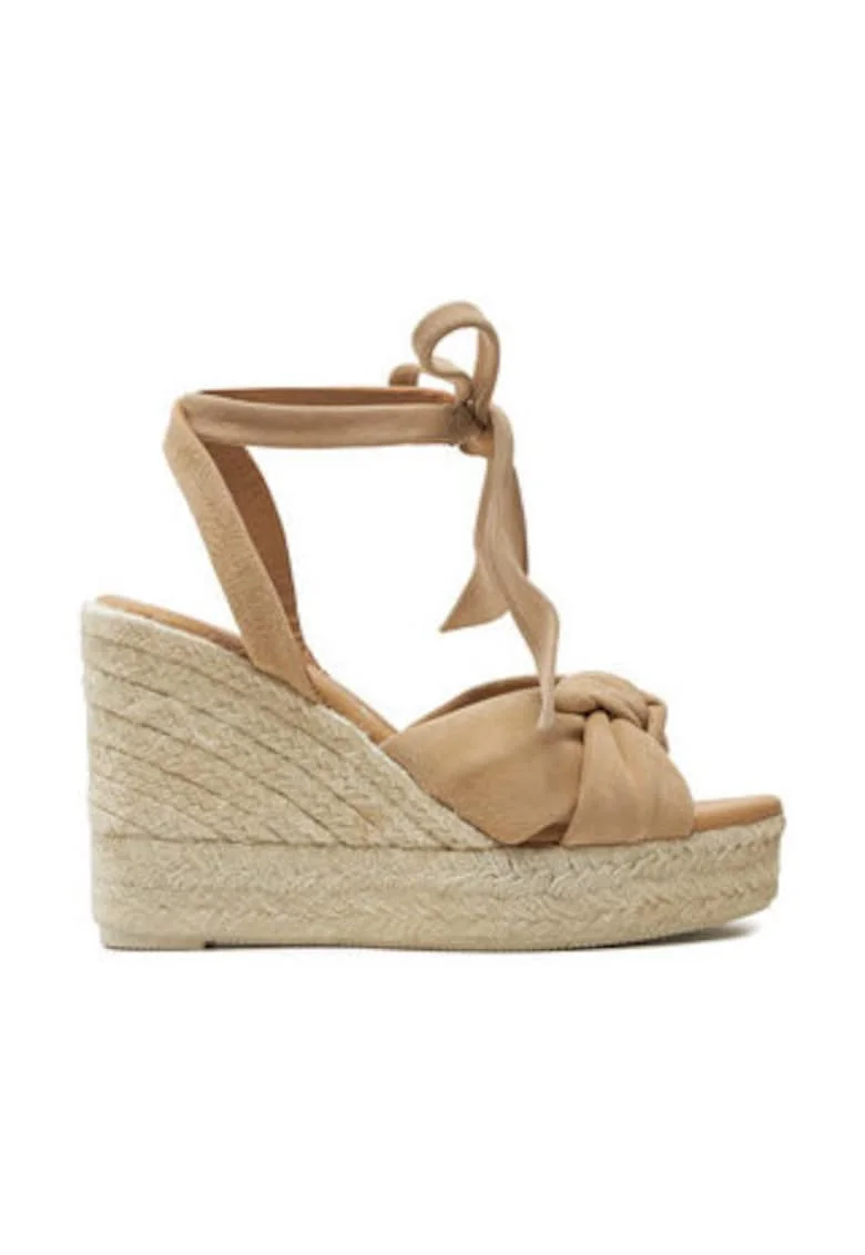 Espadrile pentru femei,  304058929, piele naturala, bej