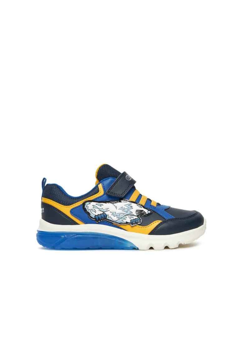 Tenisi sport baieti  piele ecologica, multicolor