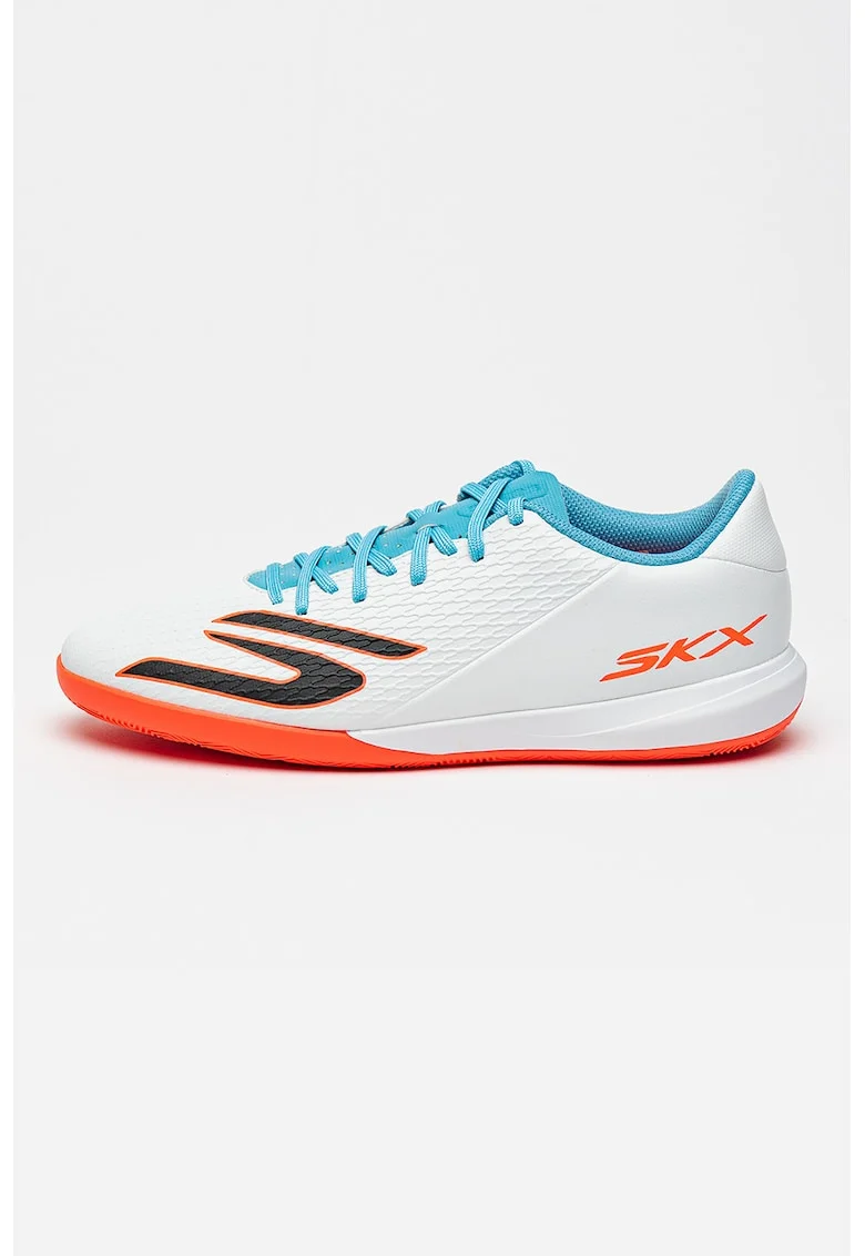 Pantofi pentru fotbal Skx 2 Club, Albastru prafuit/Portocaliu mandarina/Alb murdar