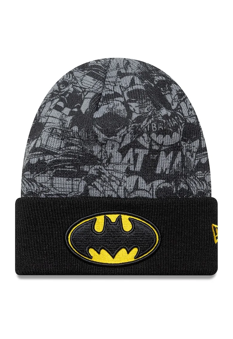 Caciula cu model Batman, Negru/Gri