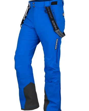 Pantaloni impermeabili si rezistenti la vant, pentru schi Howard, Negru/Albastru royal