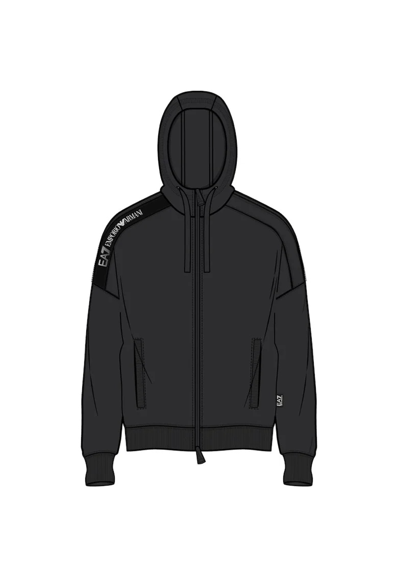 Bluza cu fermoar  M Tape hoodie FZ COFT-6DPM12-PJOGZ-1200