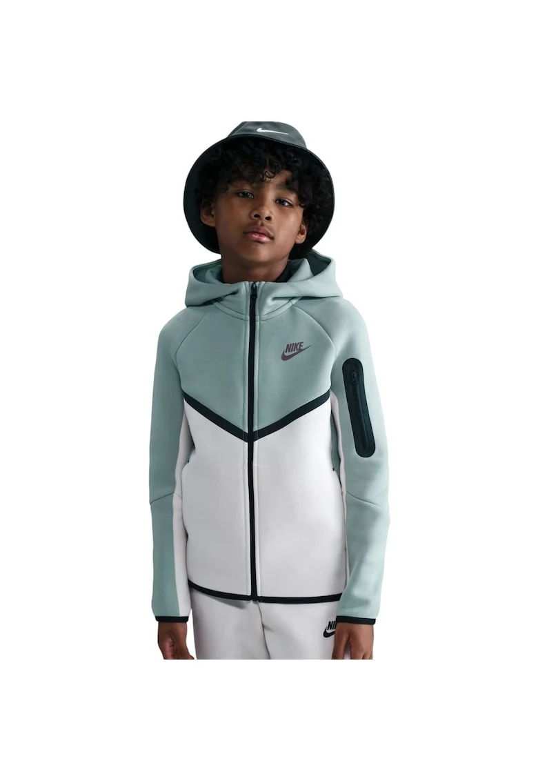 Hanorac  Tech Fleece FZ - PD 50366, Alb/Verde