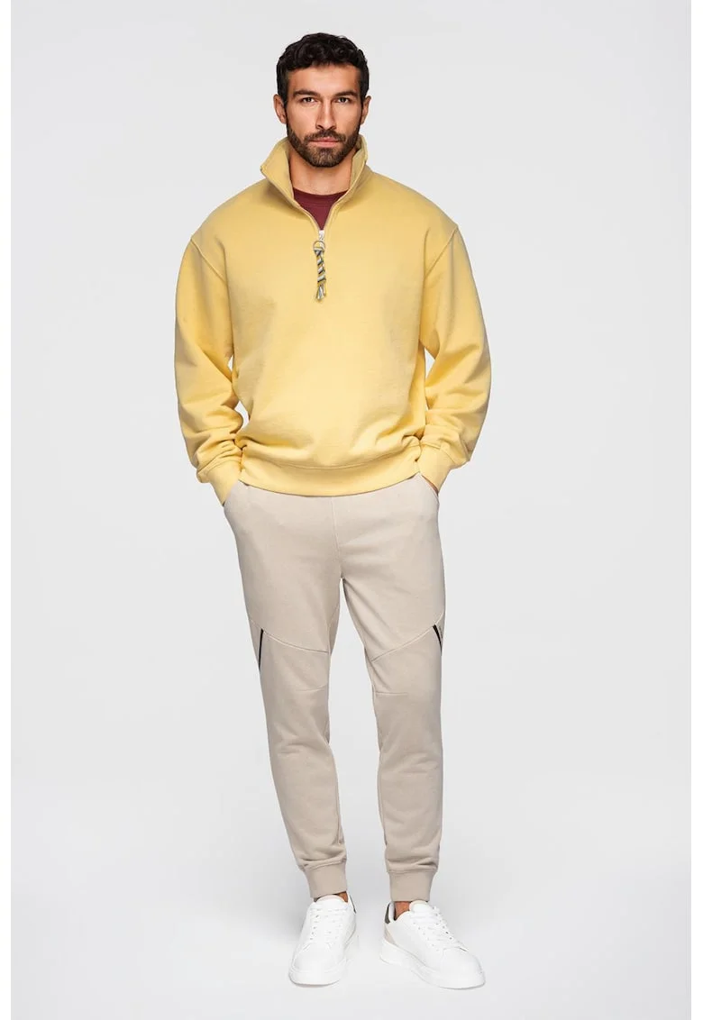 Pantaloni conici cu snur, Bej inchis