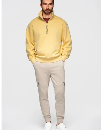 Pantaloni conici cu snur, Bej inchis