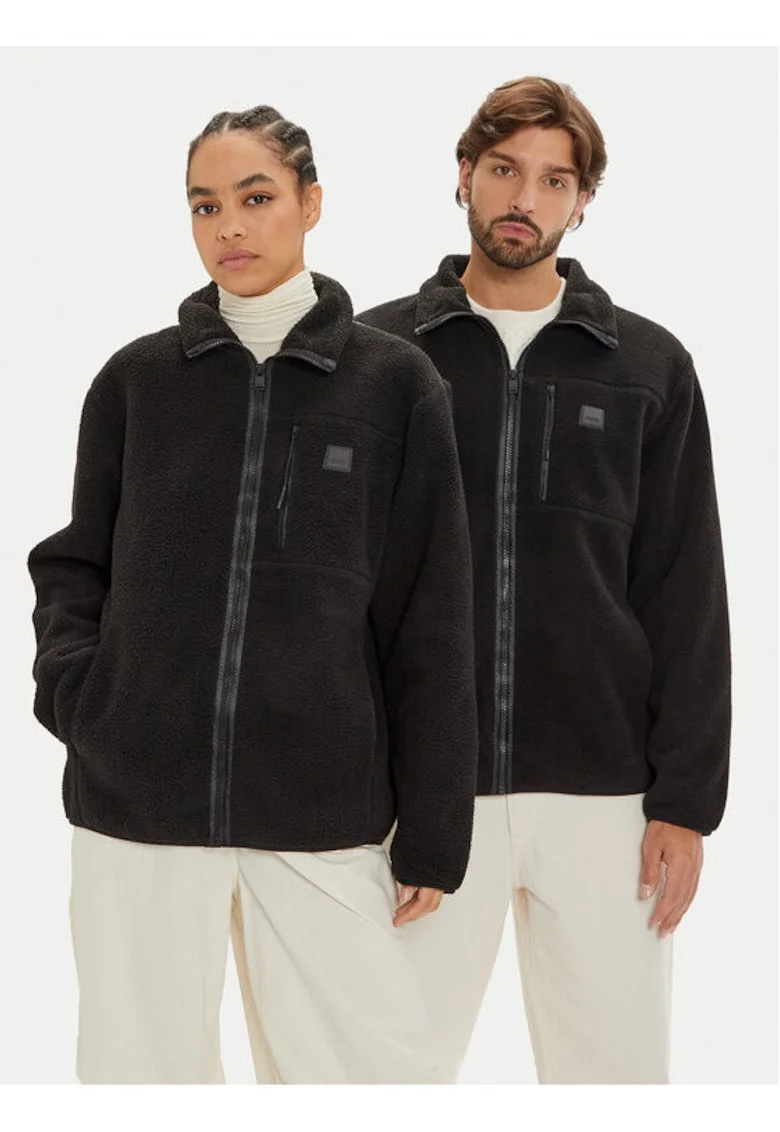 Geaca unisex,  304182242, Poliester, Negru, Negru
