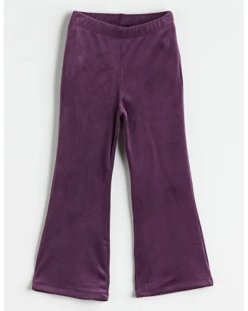 Pantaloni evazati de catifea, Violet